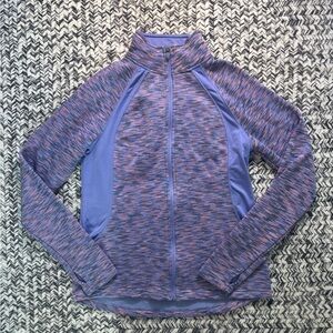 Tek Gear Purple and Pink Women's Track Jacket Activewear Workout Sz Large